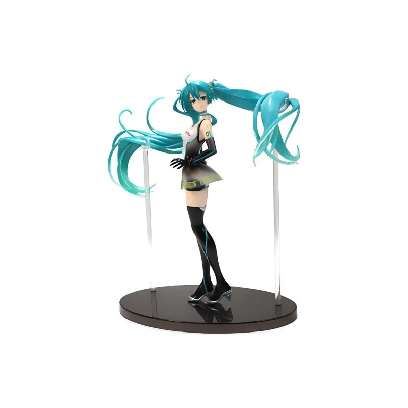 BANPRESTO Hatsune Miku Eyeglass Factory Sq 2011 Racing Hatsune Miku 18cm Bonus Gifts-2
