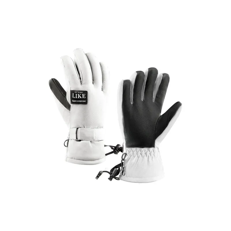Yamaichi Maru Velour Fabric Washable Leather Gloves Unisex-0
