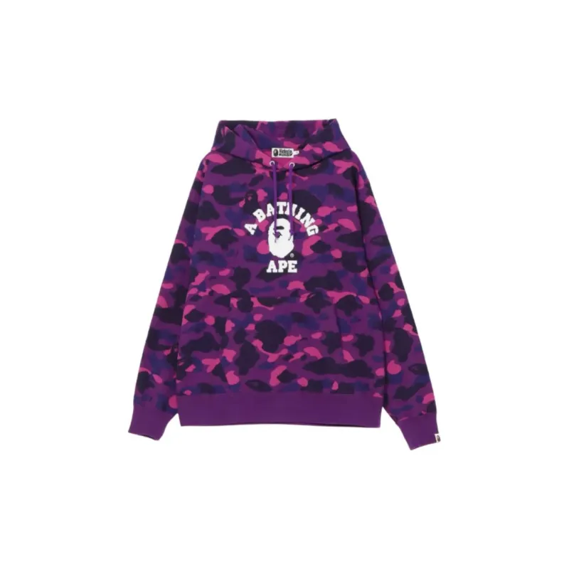 Bape Color Camo College Pullover Hoodie-3