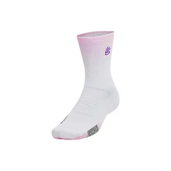 Under Armour Curry Collection Playmaker ArmourDry Mid Calf Socks Unisex 1 Pack White