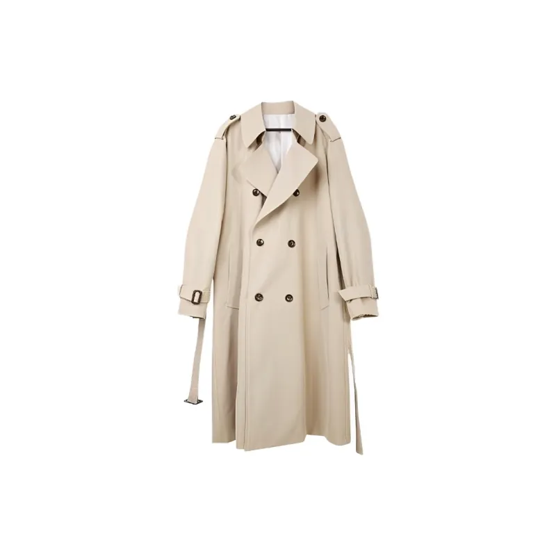 RAYSHOW Trench Coats Men-7