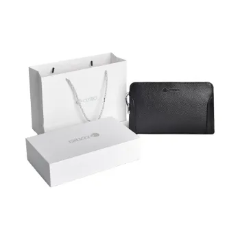 COTECi Top Grain Cow Leather Clutch Regular Men's Black/Blue/Coffee