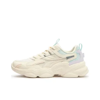 361° Anti Slip Wear Resistant Low Top Casual Running Shoes Women's White Blue
