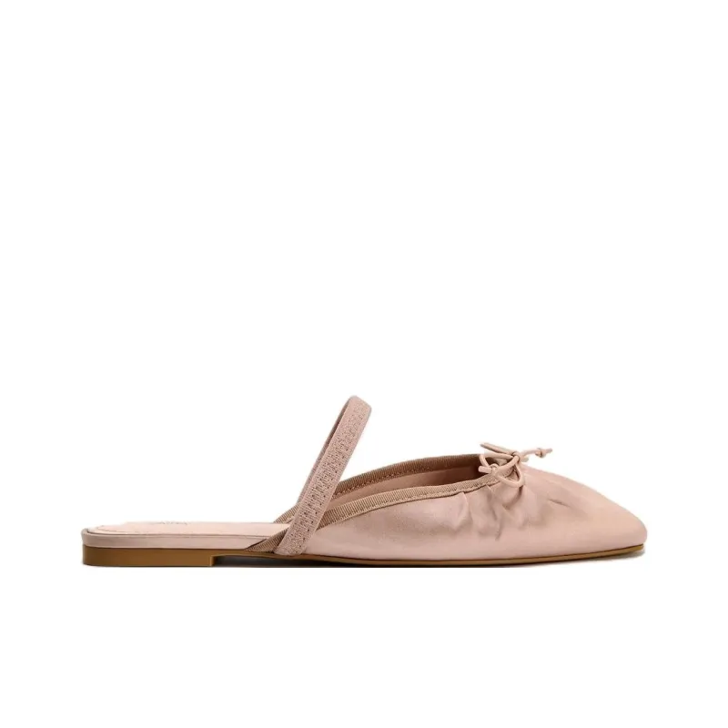 ZARA Abrasion-Resistant Wrap-toe Slippers Women's Rose Red-1