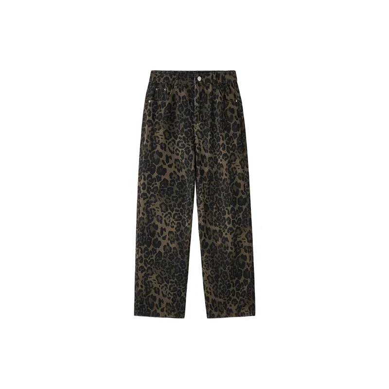 Chisportate Jeans Unisex Leopard Print-1