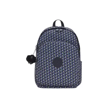 Kipling Nylon Backpack Medium Size Women's Blue Black