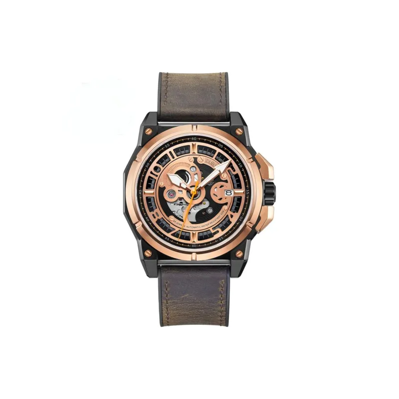 DURIUEU Mechanical Movement Watch Men's Watches Black Dial-8