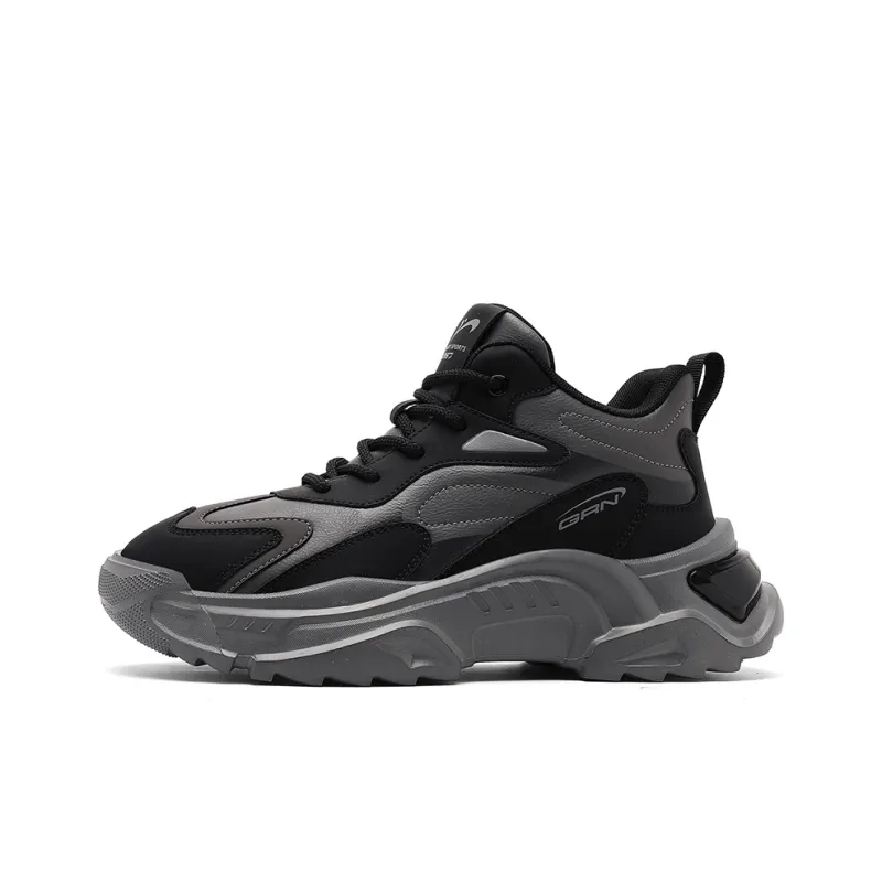 K-bird Cushioned Wear-Resistant Height Increasing High-Top Casual Shoes Men's-6