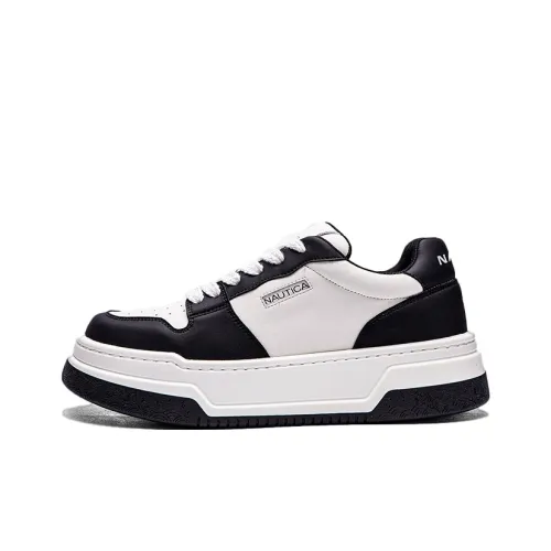 NAUTICA Skateboard Shoes Men Low-Top White/Black