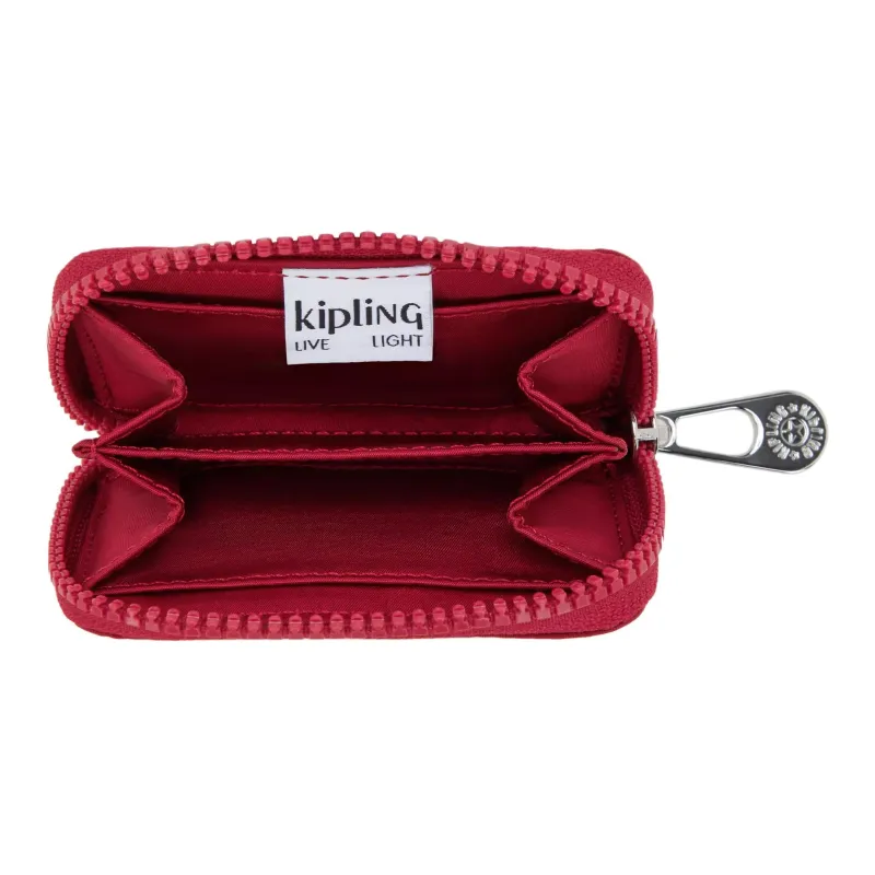 Kipling Recycled Nylon Coin Purse Women's Burgundy-3