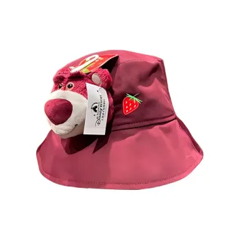 Disney Strawberry Bear Series Lotso Bucket Hat IP Merch