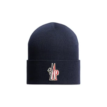 Moncler Grenoble Logo Patch Knitted Beanie