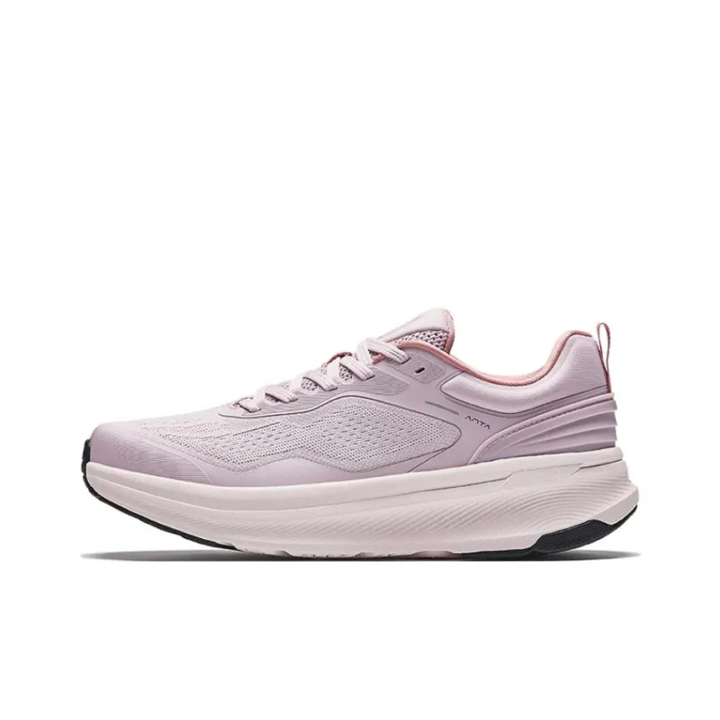 Anta Cushioning Anti Slip And Wear Resistant Low Top Casual Running Shoes Women's Healing Pink-0