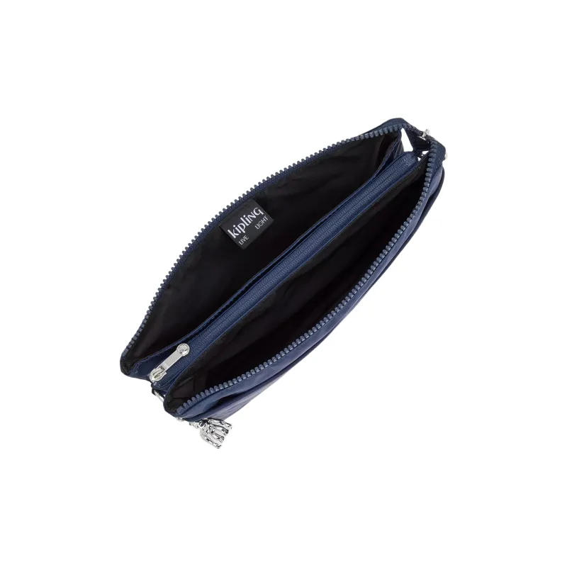 Kipling Nylon Shoulder Bag, Crossbody Bag Large Size Unisex Endless Blue-2