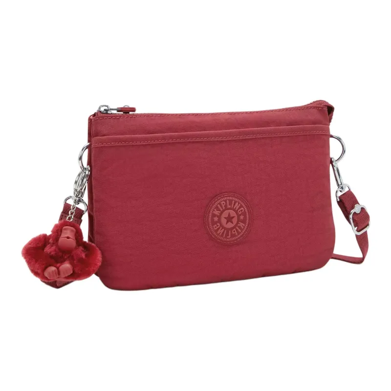Kipling Nylon Shoulder Bag, Crossbody Bag Women's Stylish Red-1