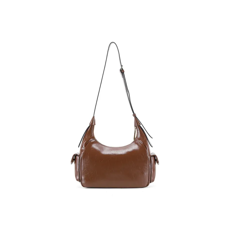 PIERRE CARDIN Cow Leather Crossbody Bag, Shoulder Bag Regular Women's Black/Brown/Chocolate-9