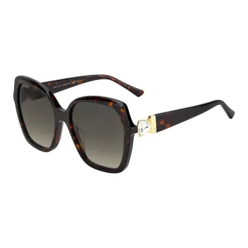 Jimmy Choo Plastic Square Sunglasses Women's Tortoiseshell