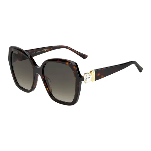 Jimmy Choo Plastic Square Sunglasses Women's Tortoiseshell