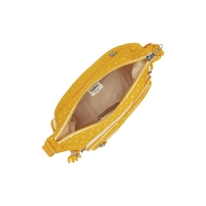 Kipling Polyamide Shoulder Bag Crossbody Bag Small Size Women's Yellow-3