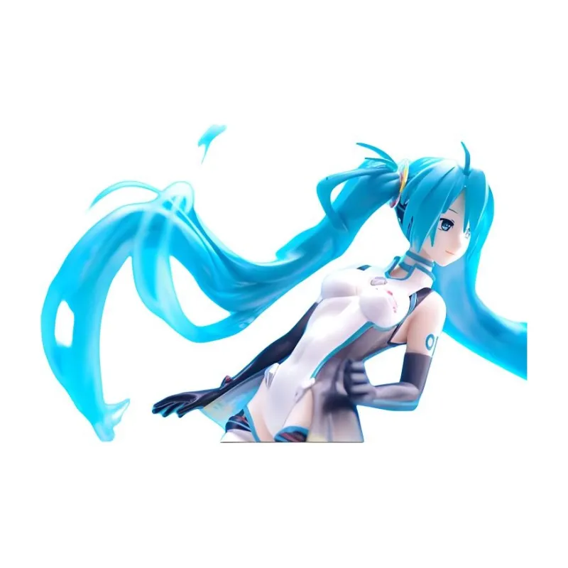 BANPRESTO Hatsune Miku Eyeglass Factory Sq 2011 Racing Hatsune Miku 18cm Bonus Gifts-3