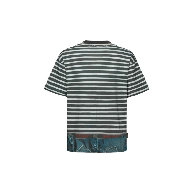 EVISU T-Shirt Men's Charcoal Gray All Over-1