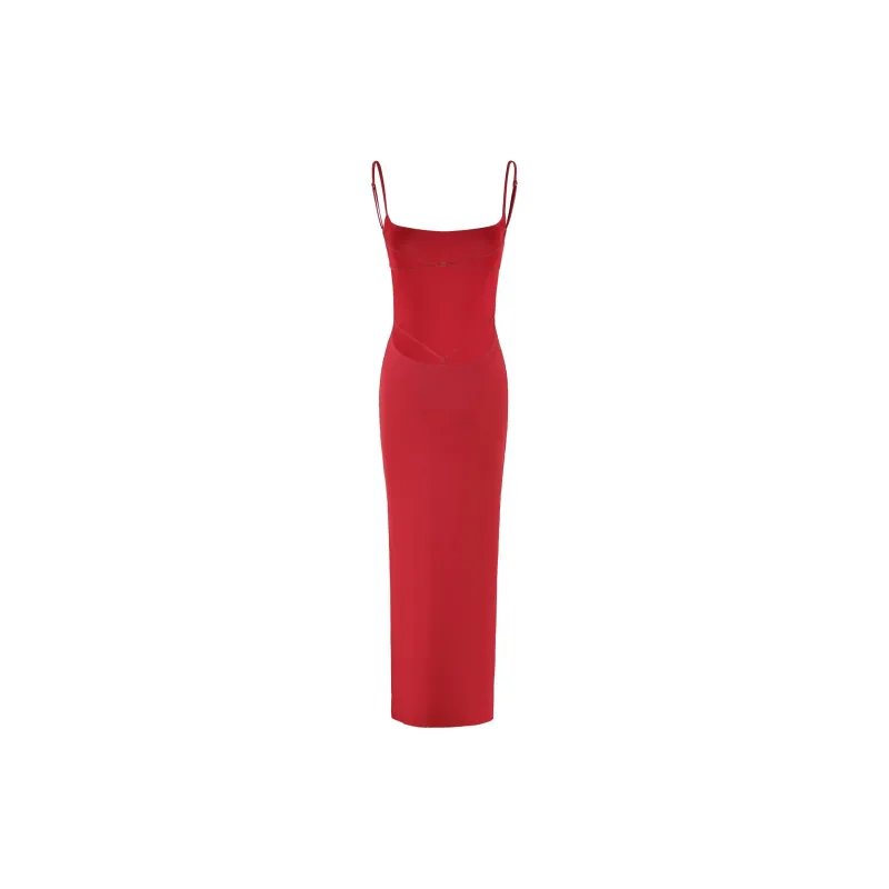Tiger Mist MINERVA MAXI DRESS Slip Dresses Women's Red-1