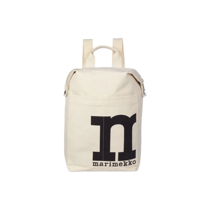Marimekko Cotton Backpack Unisex White-0