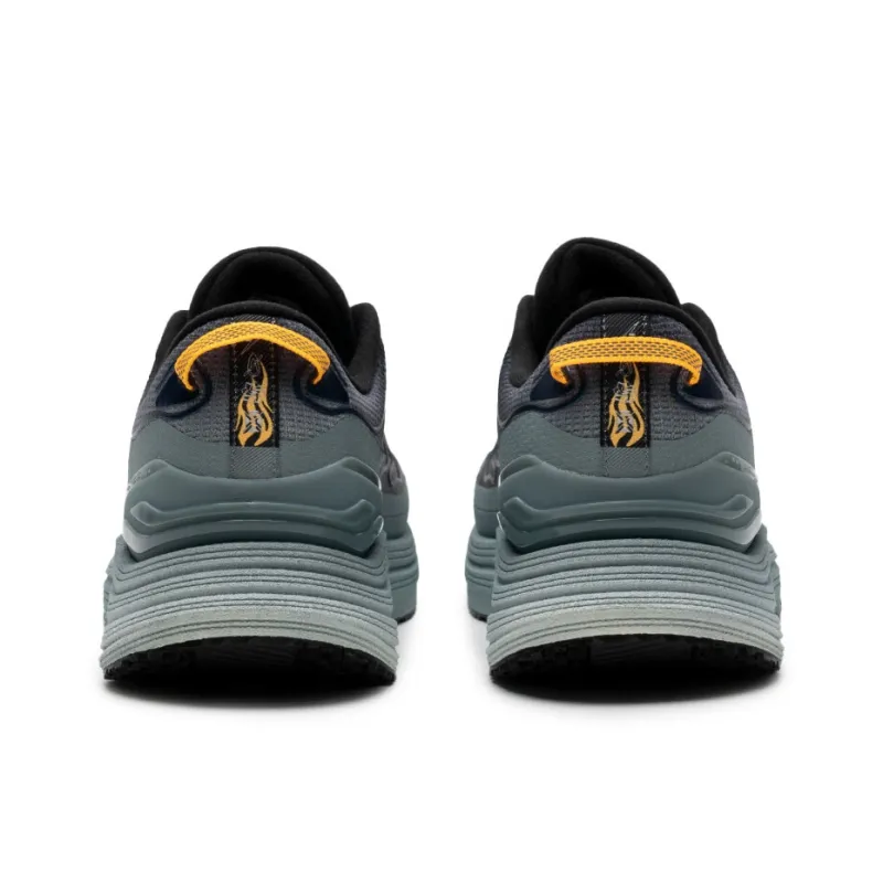 XTEP Anti Slip Wear Resistant Low Top Casual Running Shoes Men's Black Blue Gray-2
