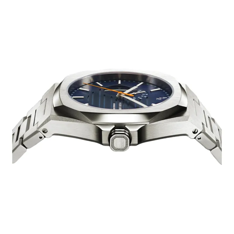 D1 MILANO Wrist Watch Mechanical Movement Titanium Strap 41.5mm Blue Dial Men's Watches-2