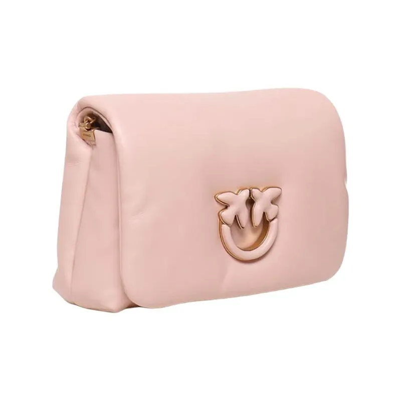 PINKO Leather Crossbody Bag, Shoulder Bag Women's Pink-1