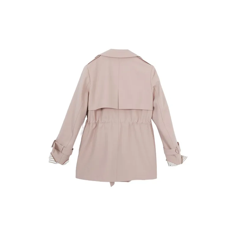 XIANGYING Trench Coat Women's Pink-1