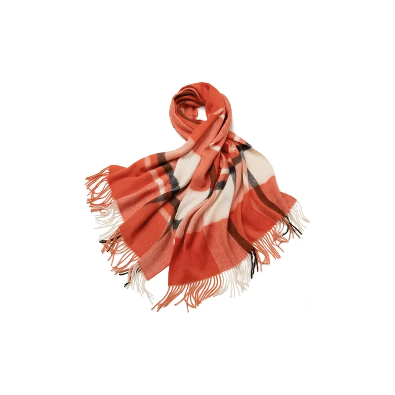 H YXIANG 100% Wool Knit Scarves Women's-6