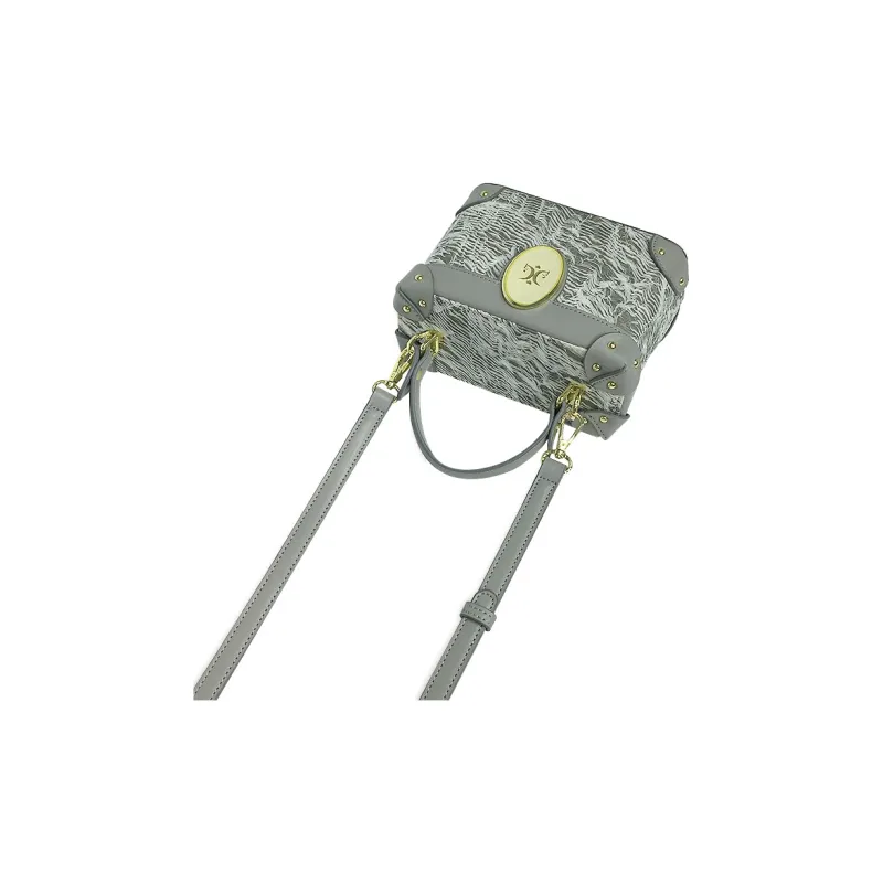 MACK JODAER Synthetic Leather One Shoulder Handbag Women's Light Gray Yarn-3