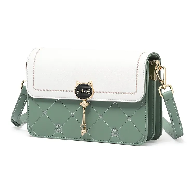 TUCANO Split Cow Leather Shoulder Bag, Crossbody Bag Regular Women's Pine Green-2