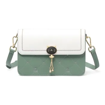 TUCANO Split Cow Leather Shoulder Bag, Crossbody Bag Regular Women's Pine Green
