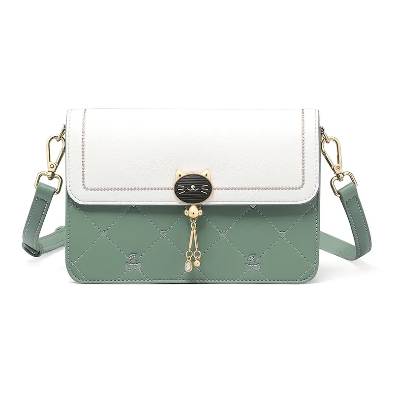 TUCANO Split Cow Leather Shoulder Bag, Crossbody Bag Regular Women's Pine Green-0