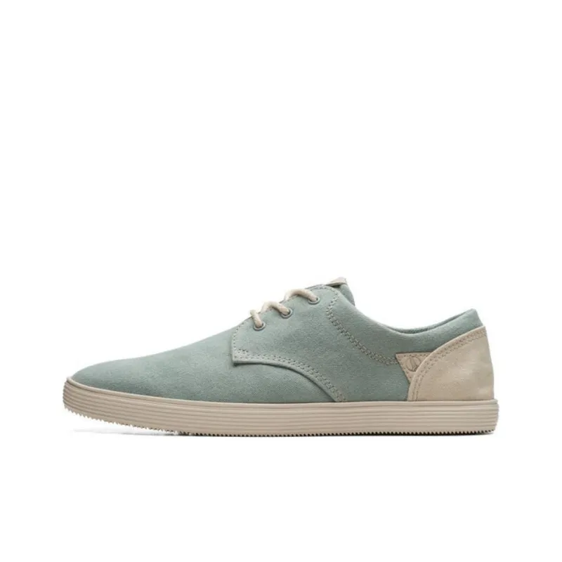 Clarks Low Top Canvas Shoes Men's Lake Blue-0