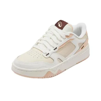 DECATHLON Slip Resistant, Abrasion Resistant, Breathable Low Top Skateboard Shoes Women's Ecru