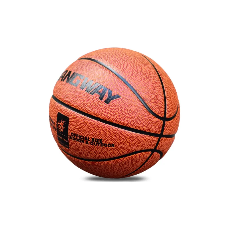 Vartsing x LIANGWAY Synthetic Leather Basketball Brown Red Size 7 Training Unisex-4