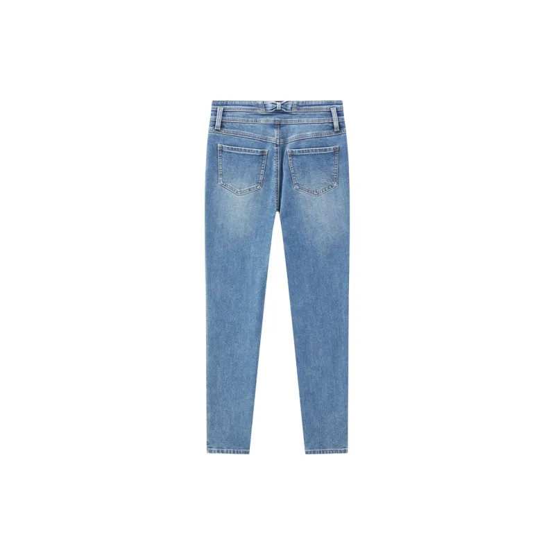 LEDIN Jeans Women's Faded Denim Blue-1