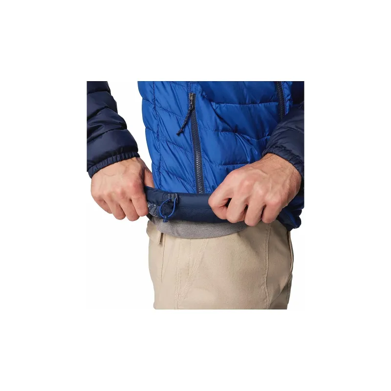 Columbia Powder Lite 2 Columbia Mens Blue Hooded Jacket Jackets Coats Men's Mountain Blue-2