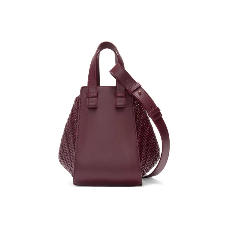 LOEWE Calfskin Shoulder Bag Crossbody Bag Handbag Women's Dark Burgundy-4