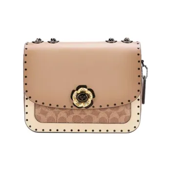 COACH Madison Cow Leather Shoulder Bag, Crossbody Bag Women's Taupe