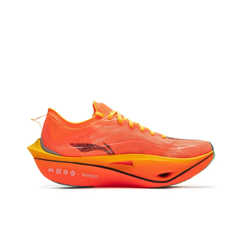 LINING Feidian 4 Ultra Running Shoes Unisex Low Top Neon Vibrant Orange-1
