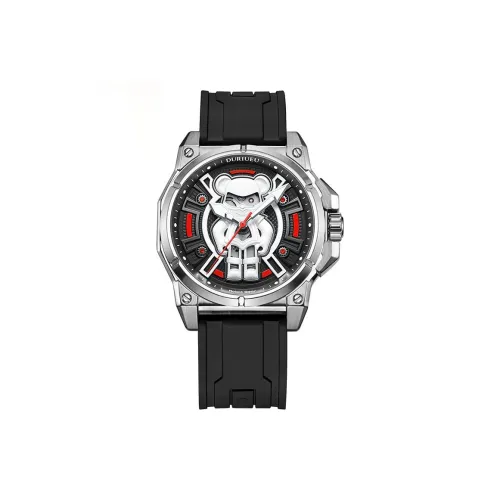 DURIUEU Automatic Mechanical Movement Watch Men's Watches Red Watch Dial