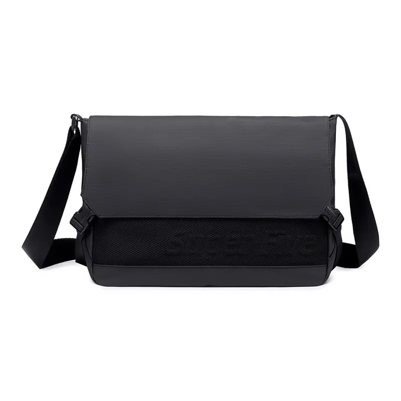 Super Five Polyester Shoulder Bag Unisex Ecru/Black/Red/Gray-4
