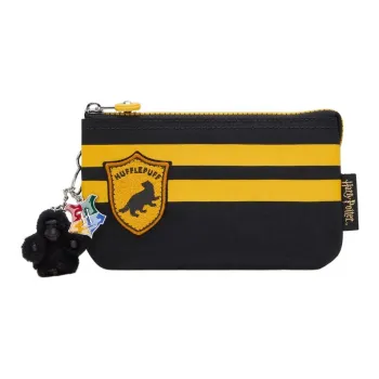 Kipling Nylon Wallet Large Size Unisex Black Yellow