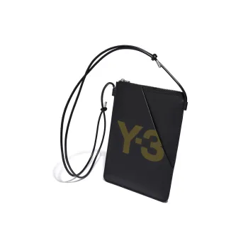 Y 3 Cow Leather Crossbody Bag Regular Unisex Black