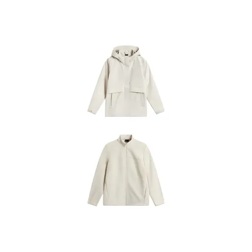 LINING Sports Trend Series Trench Coats Women's Oatmeal Gray