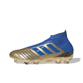 Adidas Predator 19+ Anti Slip And Wear Resistant Support Soccer Shoes Men's Blue Gold